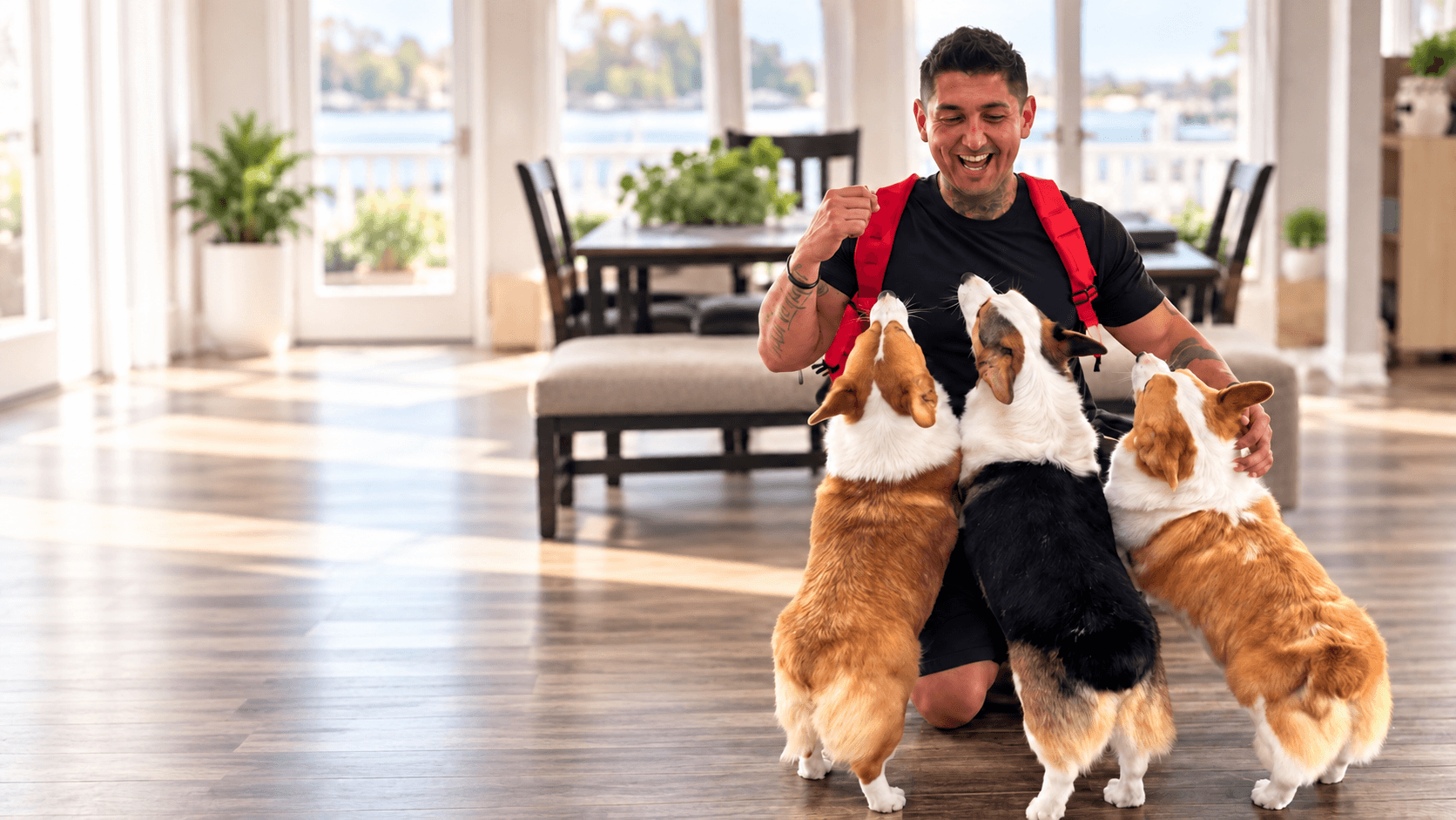 K9PN founder with dogs